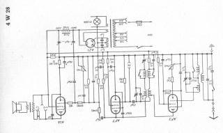 Blaupunkt 4W28 schematic circuit diagram