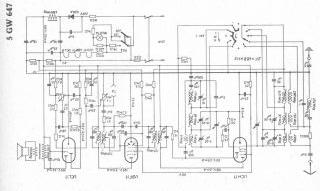 Blaupunkt 5GW647 schematic circuit diagram