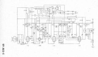 Blaupunkt 5GW68 schematic circuit diagram