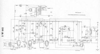 Blaupunkt 5W641 schematic circuit diagram
