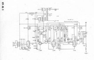 Blaupunkt 5W68 schematic circuit diagram