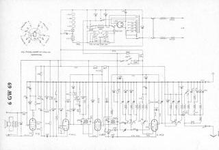 Blaupunkt 6GW69 schematic circuit diagram