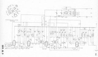 Blaupunkt 6W640 schematic circuit diagram