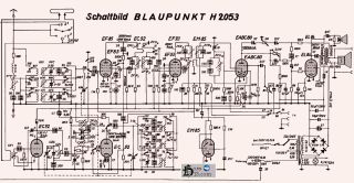 Blaupunkt H2053 schematic circuit diagram