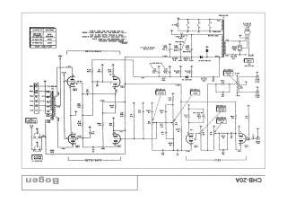 Bogen CHB20A schematic circuit diagram