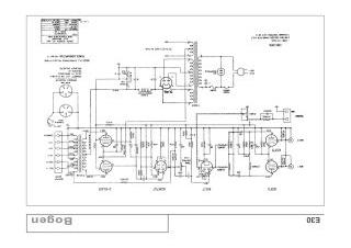 Bogen E30 schematic circuit diagram