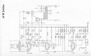 Brandt 38W schematic circuit diagram