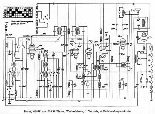 Braun 638W schematic circuit diagram