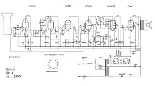 Braun SK1 schematic circuit diagram