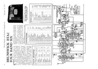 Brunswick BTA2 schematic circuit diagram