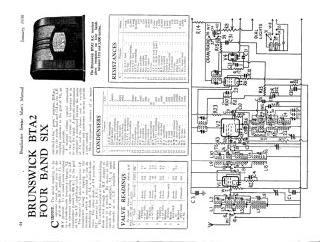 Brunswick BTA2 schematic circuit diagram