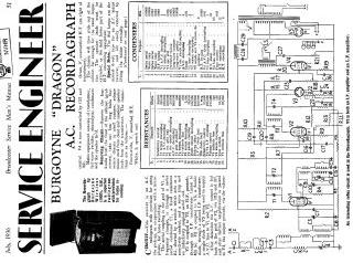 Burgoyne Dragon schematic circuit diagram