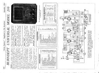 Burndept 210 schematic circuit diagram