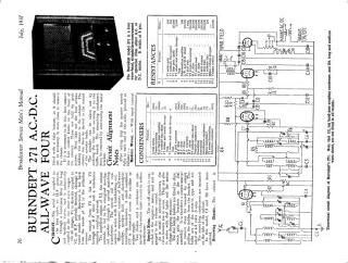 Burndept 271 schematic circuit diagram