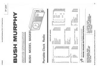 Bush BA5451 schematic circuit diagram