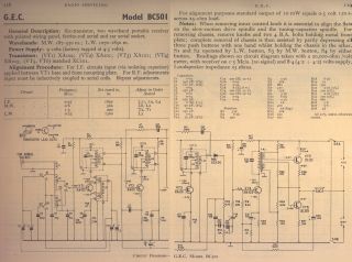 Bush BC501 schematic circuit diagram