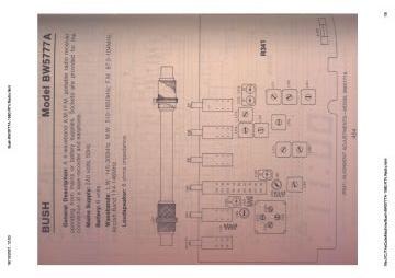 Bush BW5777A schematic circuit diagram