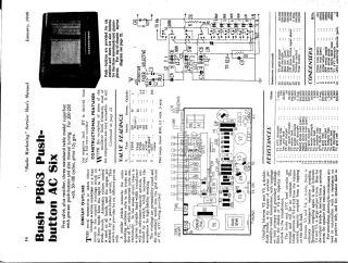 Bush PB63 schematic circuit diagram