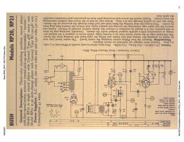 Bush RP21 schematic circuit diagram