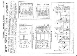 Bush SAC4 schematic circuit diagram