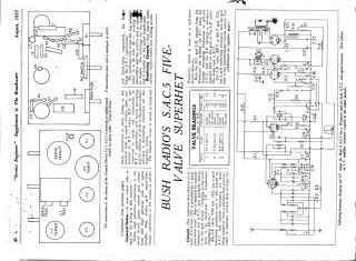 Bush SAC5 schematic circuit diagram