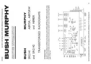 Bush SRG142 schematic circuit diagram