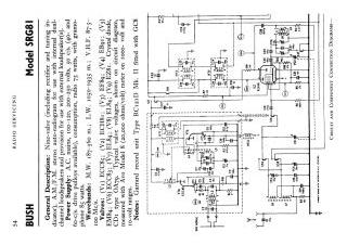 Bush SRG81 schematic circuit diagram