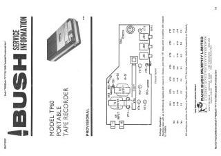 Bush TP60 schematic circuit diagram