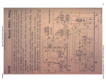 Bush VHF61 schematic circuit diagram