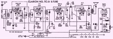 Clarion TC31 schematic circuit diagram