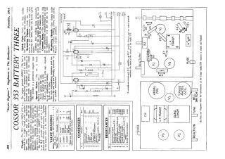 Cossor 350 schematic circuit diagram