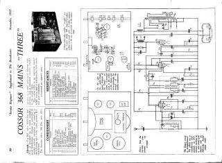 Cossor 368 schematic circuit diagram