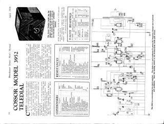 Cossor 3952 schematic circuit diagram