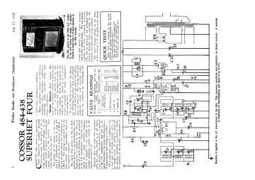 Cossor 484 schematic circuit diagram