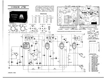Cossor 471B schematic circuit diagram