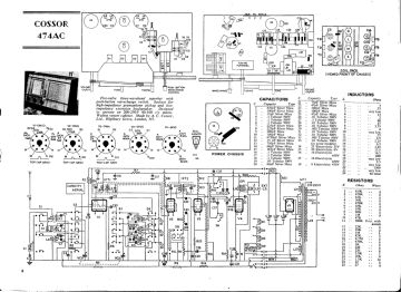 Cossor 474AC schematic circuit diagram