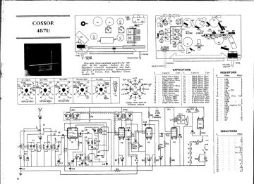 Cossor 487U schematic circuit diagram