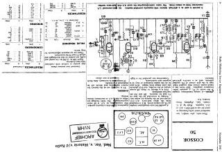 Cossor 50 schematic circuit diagram