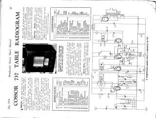 Cossor 737 schematic circuit diagram