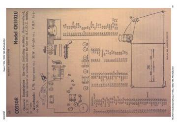 Cossor CR1202U schematic circuit diagram