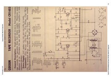 Cossor CR1603 schematic circuit diagram