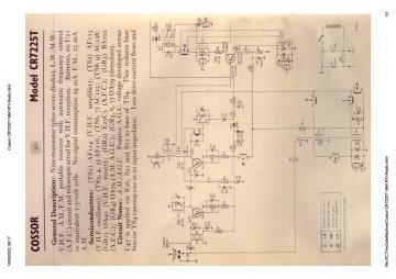 Cossor CR7225T schematic circuit diagram