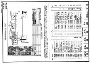 Crosley 167 schematic circuit diagram