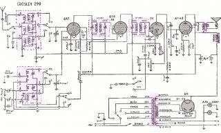 Crosley 299 schematic circuit diagram