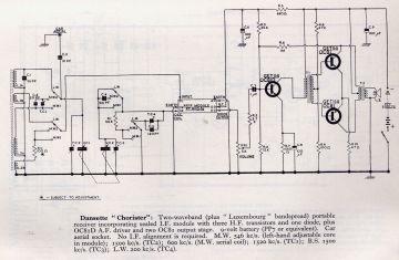 Dansette Chorister schematic circuit diagram