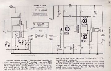 Dansette Hilton schematic circuit diagram