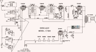DeWald E520 schematic circuit diagram
