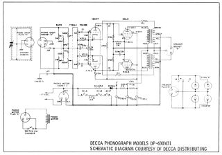 Decca DP631 schematic circuit diagram