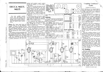 Decca MLD3 schematic circuit diagram