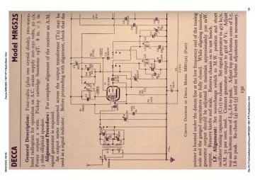 Decca MRG525 schematic circuit diagram